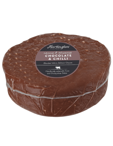 Queso Stilton blanco con chocolate y chili Hartington