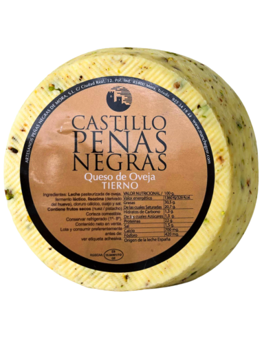 Queso de oveja con nueces Castillo Peñas Negras