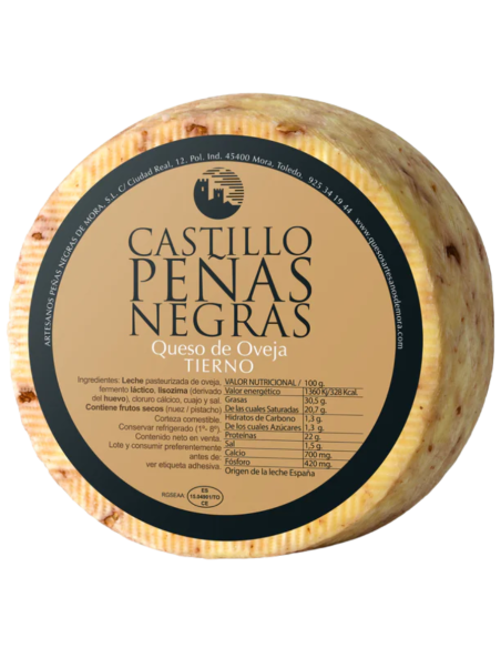 Queso de oveja con nueces Castillo Peñas Negras
