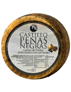 Queso de oveja semicurado con ajo negro Castillo Peñas Negras