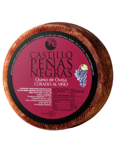 Queso de oveja curado al vino Castillo Peñas Negras