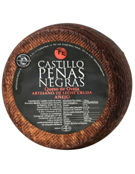 Queso de oveja añejo Castillo Peñas Negras
