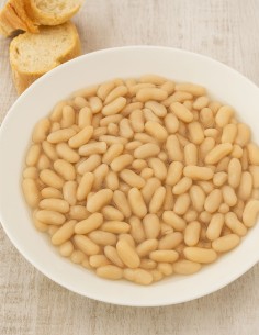 Tarro de Alubia blanca cocida La flor del Garbanzo 2