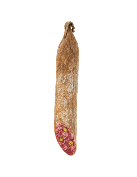 Salchichón ibérico de bellota con pistachos Delagón Salchichón ibérico de bellota con pistachos Delagón