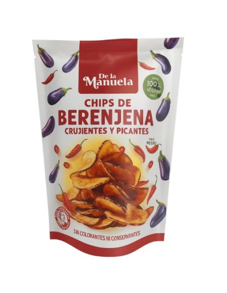 Chips de berenjena crujientes y picantes Chips de berenjena crujientes y picantes