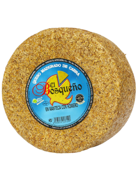 Queso de cabra curado al romero El Bosqueño