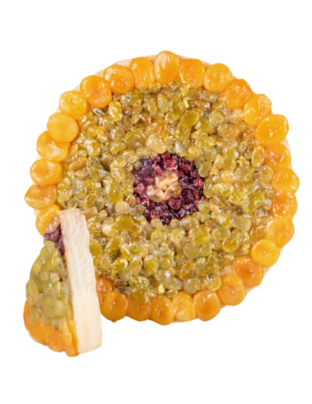 Occelli con fruta y Grappa di Moscato