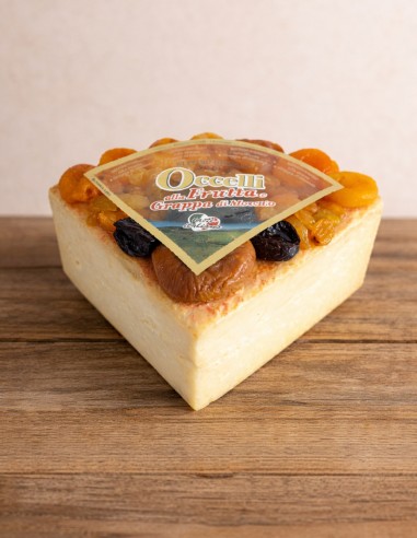 Occelli con fruta y Grappa di Moscato