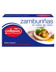 Zamburiñas en Salsa Vieira Arlequín