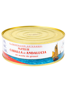 Filetes de Caballa de Andalucía en Aceite de Girasol