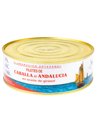 Filetes de Caballa de Andalucía en Aceite de Girasol