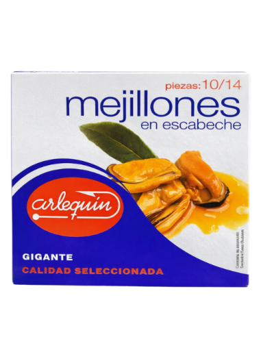 Mejillones en Escabeche 10/14 Piezas Gigantes