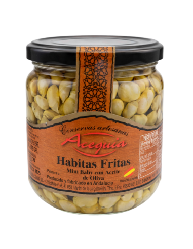 Habitas Fritas Mini Baby con Aceite de Oliva Acequia