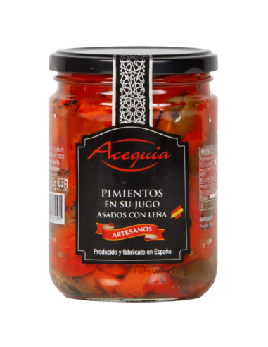 Pimientos en su Jugo Asados con Leña Acequia