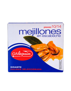 Mejillones en escabeche gigante 10/14 piezas Arlequin