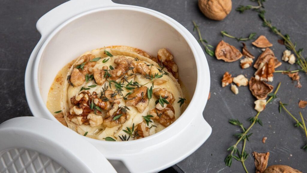 Receta de queso de cabra con nueces